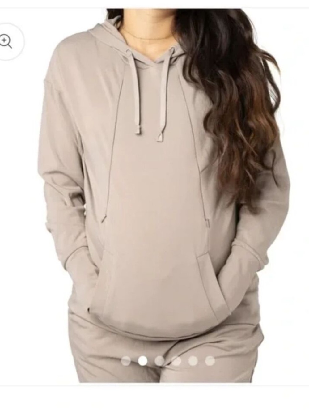 Kindred Bravely Bamboo Nursing Hoodie Tan size Large